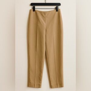 TOM AND LINDA PLATT  tan classic straight-leg pants BASIC CASUAL size 8